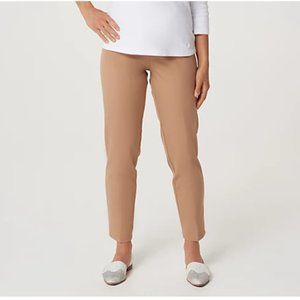Isaac Mizrahi Live! Petite 24/7 Stretch Classic Ankle Pants | Hazel